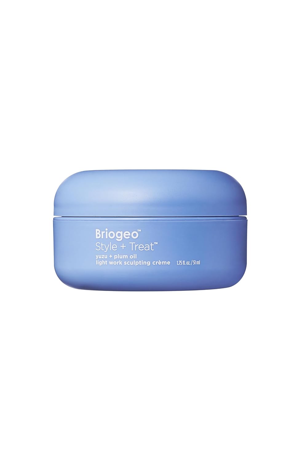 Briogeo Style + Treat Yuzu + Plum Oil Light Work Sculpting Crème, Flexible Hold Hair Pomade for Men and Women, Non-Greasy, Vegan, Buildable 24-hour Hold, Vegan, Cruelty-Free, 1.75 fl oz