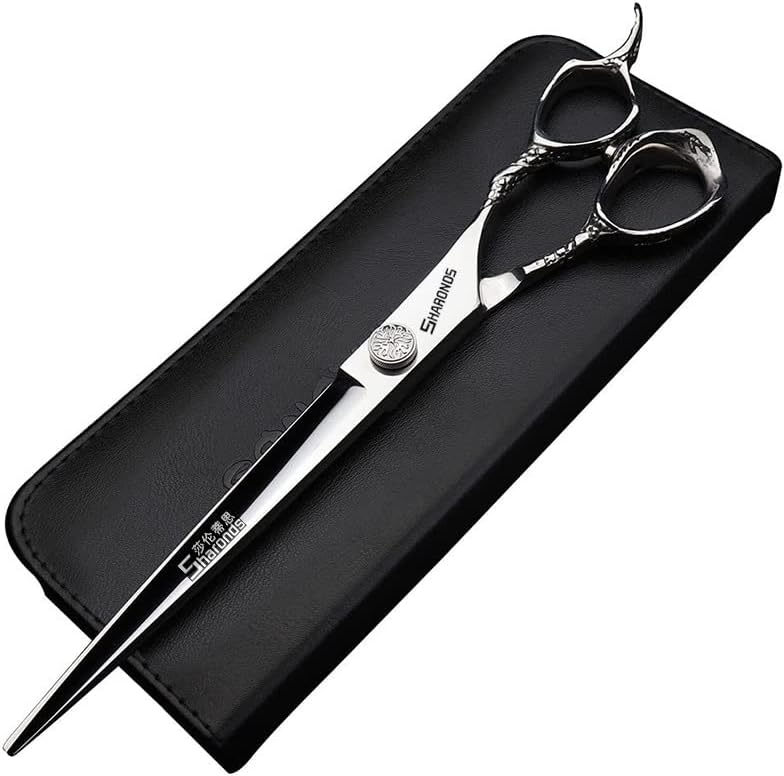 7/8 Inch Hairdressing Scissors and Hairstyle Tool and Hair Cutting Scissors for Hairdressing Salon (8 Inch Flat)