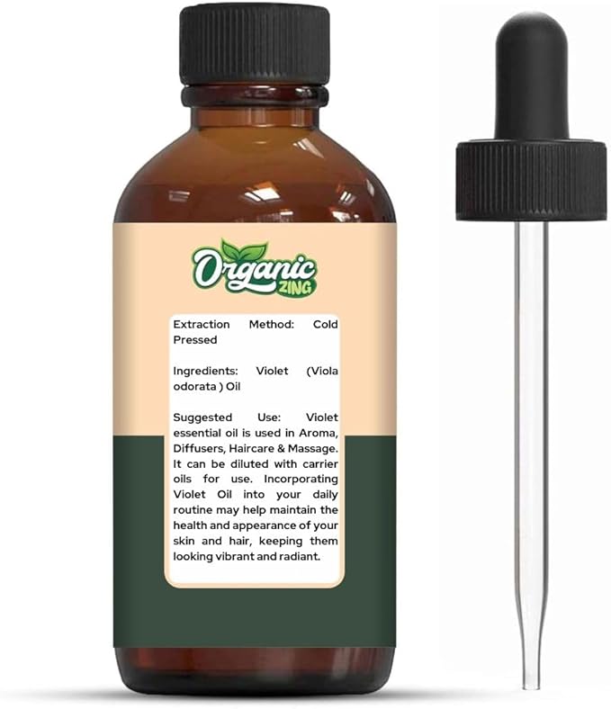 Violet (Viola) Oil | Pure & Natural Essential Oil for Aroma, Diffusers, Haircare & Massage - 30ml/1.01fl oz