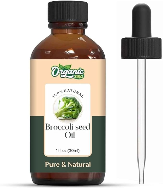 Broccoli Seed (Brassica oleracea) Oil | Pure & Natural Carrier Oil for Skincare, Hair Care & Massage - 30ml/1.01fl oz