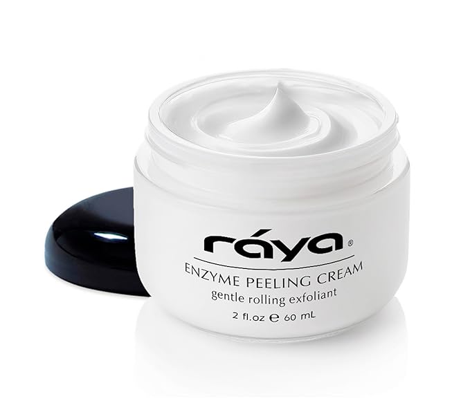 RAYA Enzyme Peeling Facial Cream (109) | Gentle, Exfoliating Treatment for Sensitive Skin | Cleanses, Polishes, and Improves Complexion