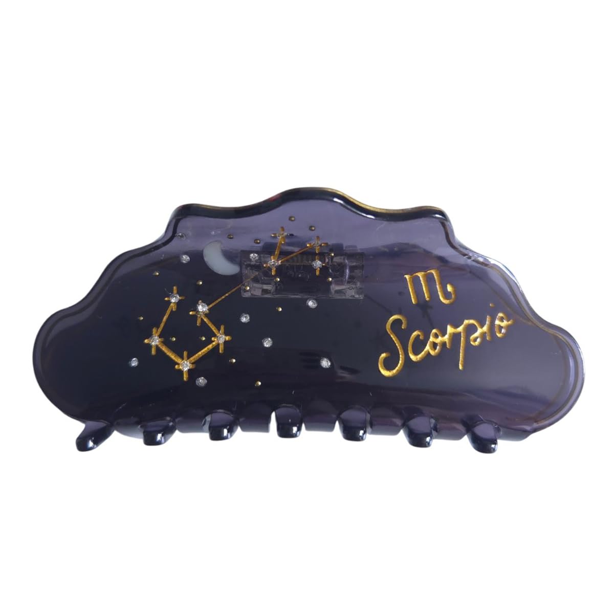 Fantasy Scorpio Sign Hair Clips,Novelty Acetate Claw Clip,Zodiac Hair Clips for Women,Black