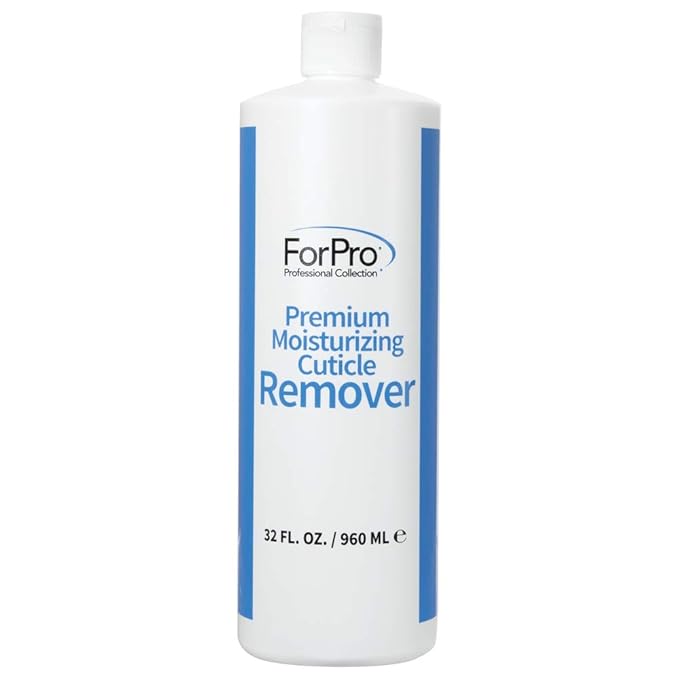 ForPro Professional Collection Premium Moisturizing Cuticle Remover, Softens and Hydrates Cuticles for Easy Removal, Includes Glycerin and Mineral Oil, 32 Oz.