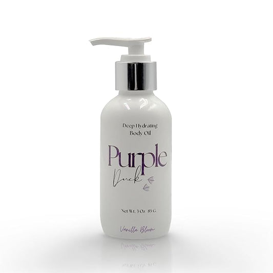 Hydrating Body Oil for Women | Lightweight All-Natural Moisturizing Oil | Fast-Absorbing Moisturizer | Scented Body Oil for Women - Vanilla Bloom 3 Oz