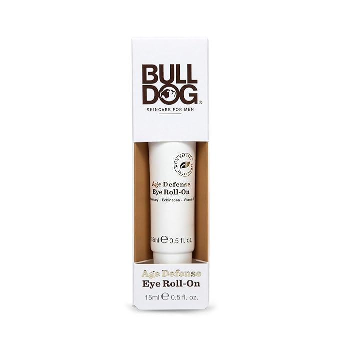 BULLDOG Mens Skincare and Grooming Age Defense Eye Roll On, 0.5 Ounces (Pack of 2)