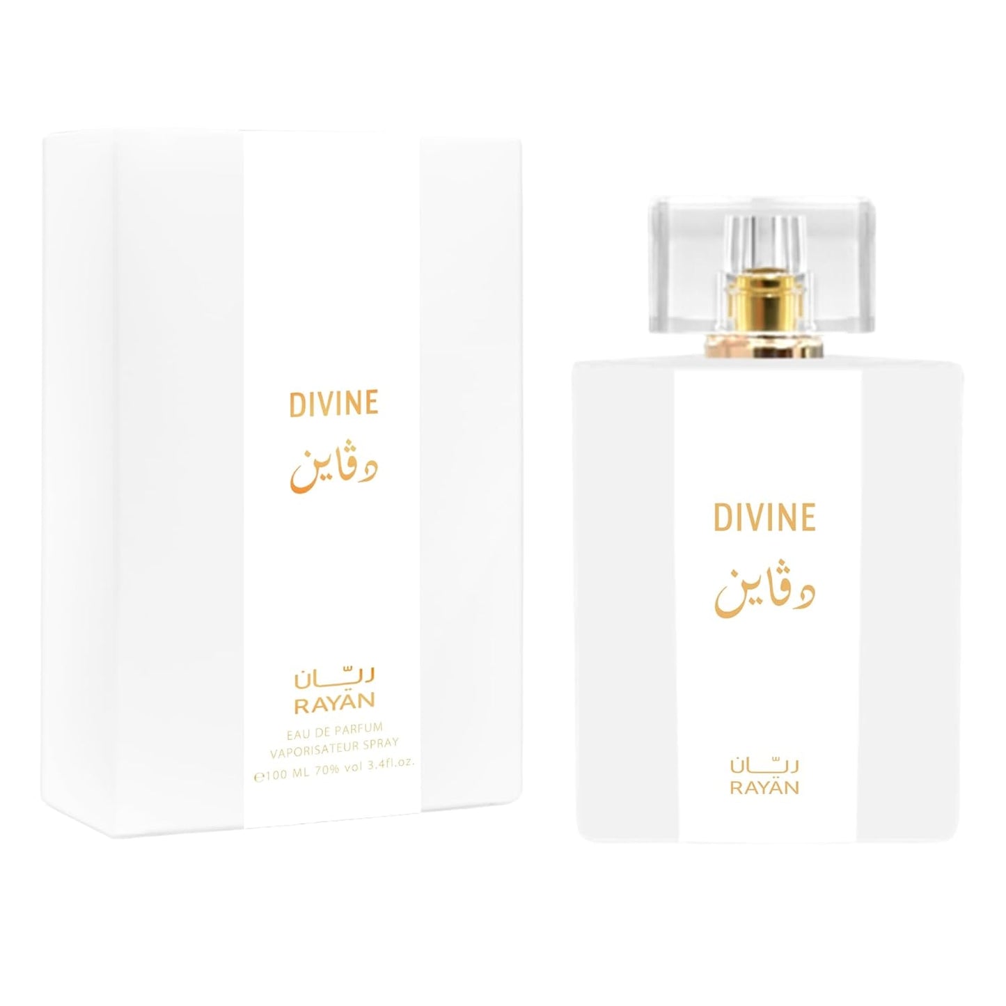 DIVINE Perfume for Women - Long Lasting Arabian Eau De Parfum, 100mL (3.34 Fl oz), White Floral Garden, Jasmine, Orange Blossom, William Pears & Amberwood - Ideal Gift for Her for Ramadan & Eid