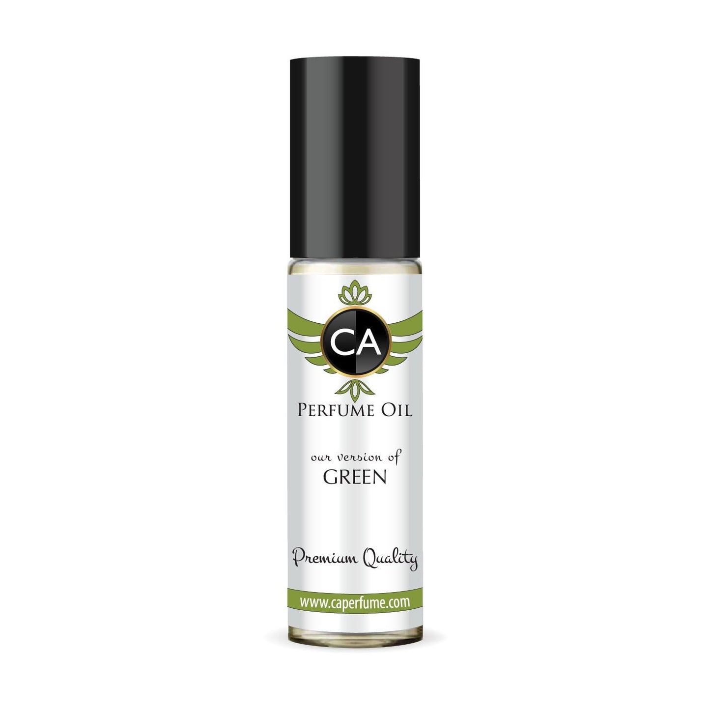 CA Perfume Originals Green Unisex Fragrance Oil Green Scent Long Lasting Perfumes for Women & Men Travel Size TSA Ready Mini Parfum Body Oil Roll-on 0.33 Fl Oz 10ml