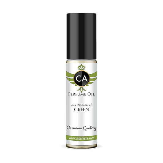 CA Perfume Originals Green Unisex Fragrance Oil Green Scent Long Lasting Perfumes for Women & Men Travel Size TSA Ready Mini Parfum Body Oil Roll-on 0.33 Fl Oz 10ml