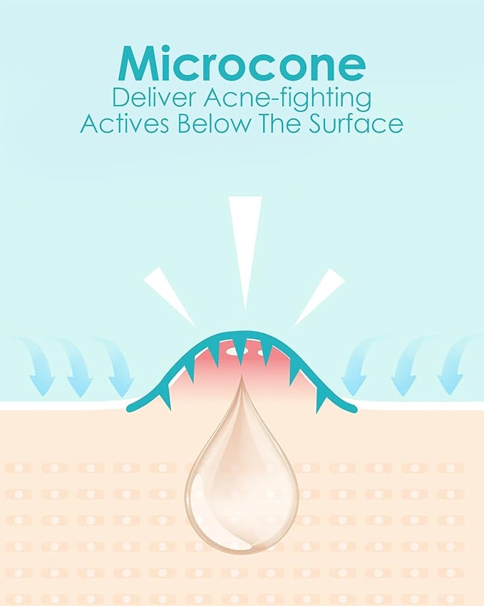 Microdart Acne Patch (9 Patches) - Hyaluronic Acid & Salicylic Acid Hydrocolloid Pimple Patch for Deep, Early and Hidden Blemishes (9 Count (Pack of 1))