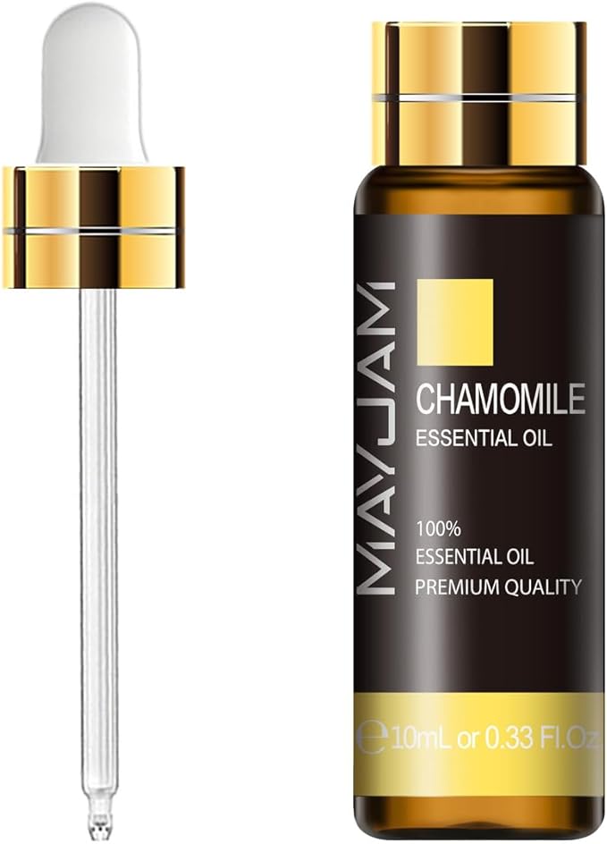 Chamomile Essential Oil, MAYJAM 10ML/0.33FL.OZ Premium Chamomile Oils for Soap Candle Making, Diffuser, Bedroom, Living Room, Office