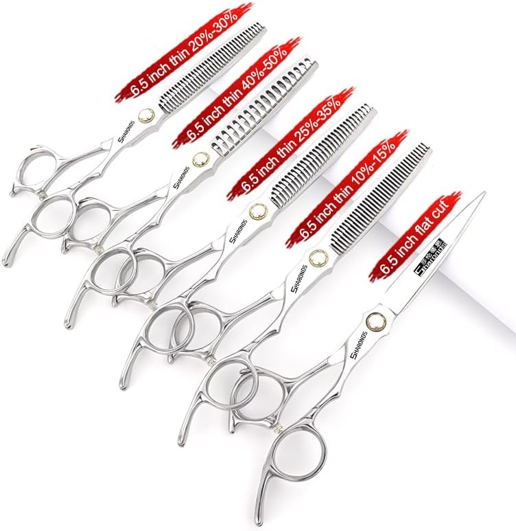 6.5-inch Sharonds hair clippers, professional Japanese 440C scissors, efficient scissors, scissors, comb adjuster