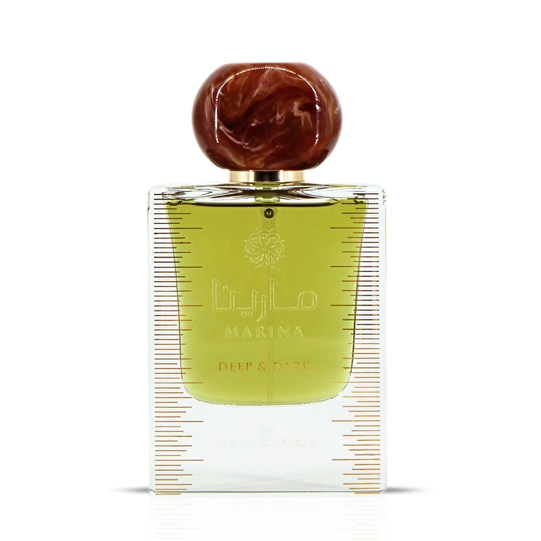 Ard Al Zaafaran Marina Deep & Dark Eau De Parfum For Women 50ML (1.67 OZ) Long Lasting Arabian Perfumes For Women with Exotic Saffron, Jasmine & Musk Notes - Premium Ladies Perfume & Captivating Scent
