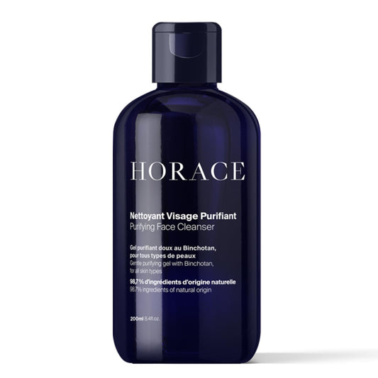 HORACE Face Cleanser for Men - Purifying Gel Against Excess Sebum - Gentle Skincare for All Skin Types - Unscented, 200 ml