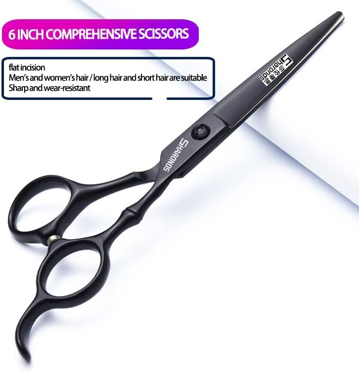 6/7 Inch Hairdressing Scissors Set Barber Shop Hair Scissors Styling Tools (6-inch 4pc)