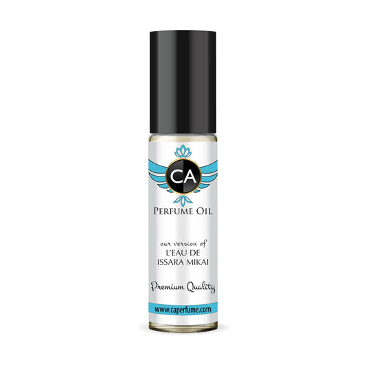 CA Perfume Impression of L'eau De Miyake for Men Fragrance Oil Woody Scent Long Lasting Cologne for Men Travel Size TSA Ready Mini Parfum Body Oil Roll-on 0.33 Fl Oz 10ml