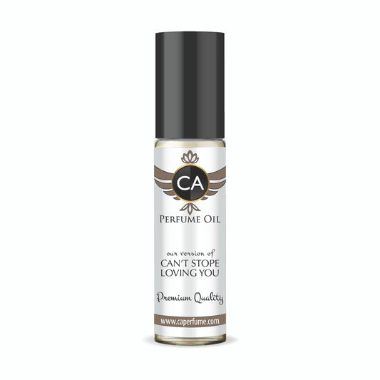 CA Perfume Impression of Can't Stope Loving You for Women Fragrance Oil Amber Vanilla Scent Long Lasting Perfumes for Women Travel Size TSA Ready Mini Parfum Body Oil Roll-on 0.33 Fl Oz 10ml