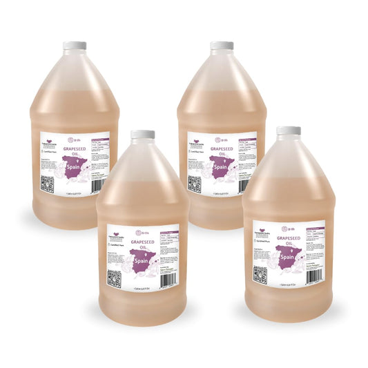 Grapeseed Oil - Pure Grapeseed oil for Skin - 100% Pure Carrier Oil for Hair, Face, and Skin - Direct from EIR Oils in the Beautiful Spanish Countryside (4 Gallons)