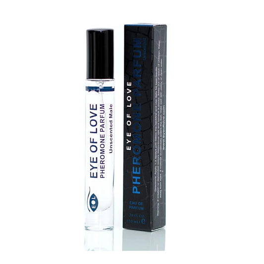 Eye of Love Unscented Pheromone Cologne for Men - Fragrance-Free Parfum Enhancer - Plant-Based Pheromones to Layer with Your Favorite Scent or Wear Alone - 10ml/0.34fl oz - Subtle Natural Fragrances