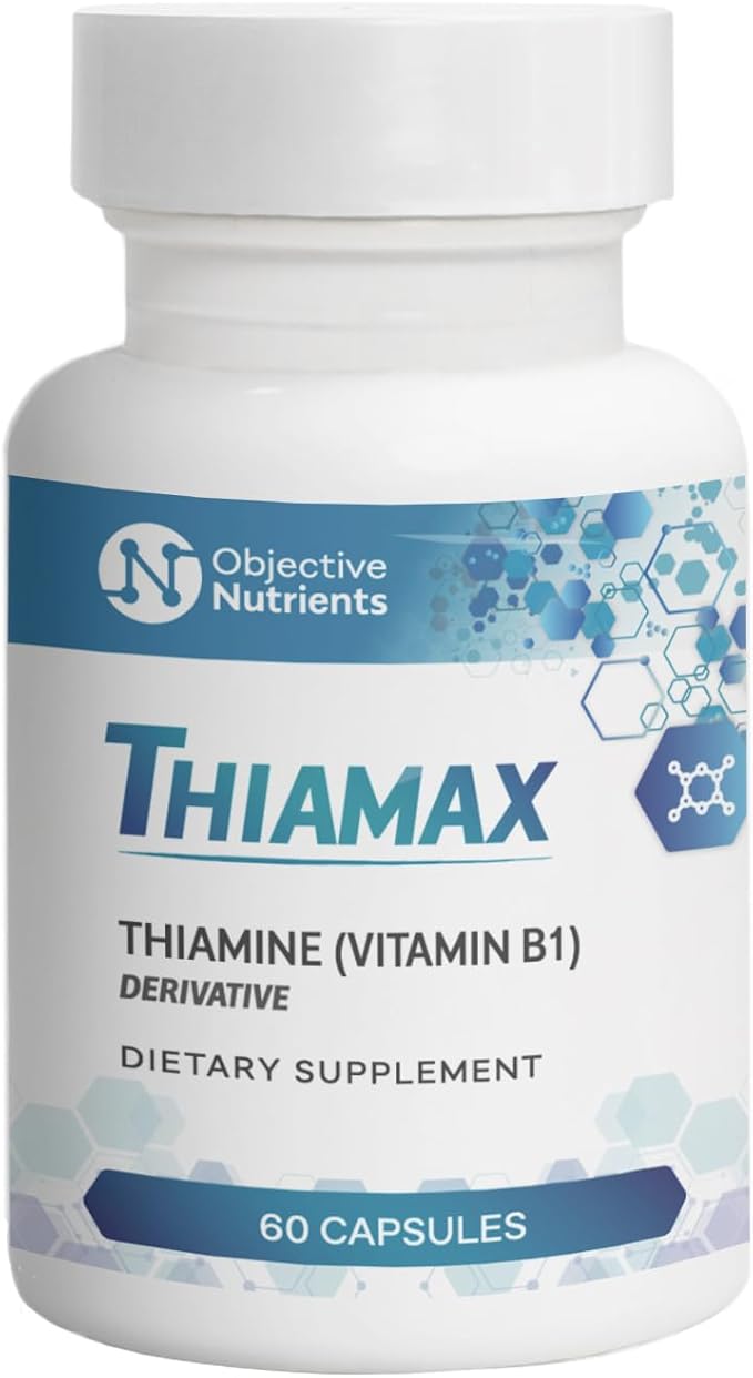 Thiamax Vitamin B1 (Thiamine TTFD) Capsules, 100mg, 60 60 Count
