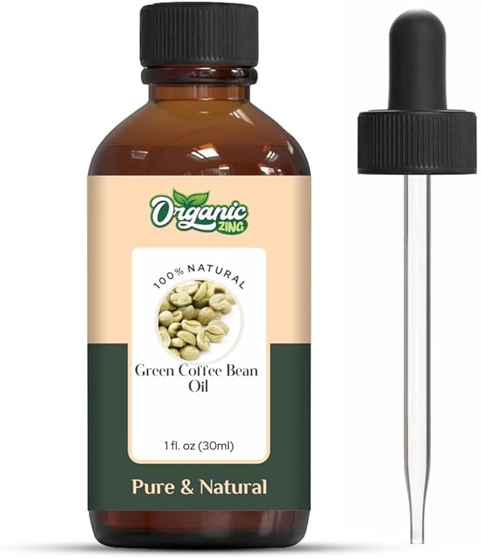 Green Coffee Bean (Coffea Arabica.) Oil | Pure & Natural Carrier Oil for Skincare, Hair Care & Massage- 30ml/1.01fl oz