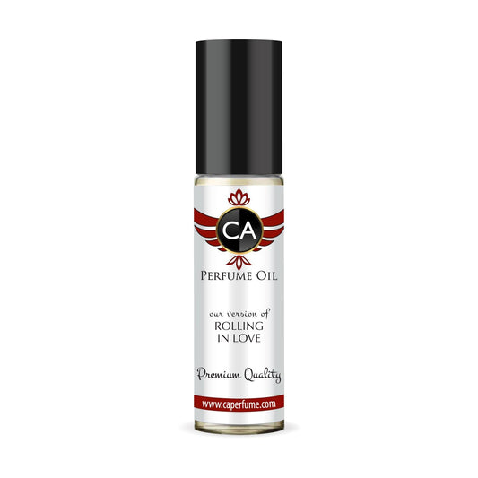 CA Perfume Impression of Rolling In Love Unisex Fragrance Oil Amber Floral Scent Long Lasting Perfumes for Women & Men Travel Size TSA Ready Mini Parfum Body Oil Roll-on 0.33 Fl Oz 10ml