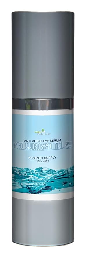 Pro Hydrossential 2x Serum - Anti Aging Eye Serum - Help Improve Dark Circles, Puffy Eyes, Wrinkles, & Eye Bags - Exfoliating Vitamin C Serum with Lactic Acid - Aid Collagen Production & Soothe Skin
