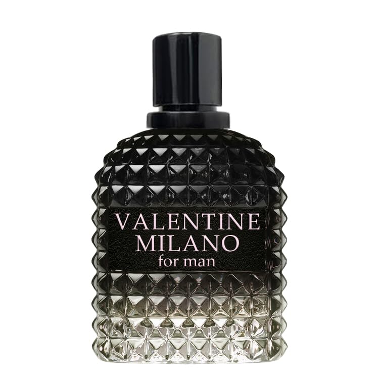 Perfume for Men Valentine Milano Eau de Toilette Natural Spray Men Cologne Masculine Scent 3.4 Fl Oz/100ML 2Pack