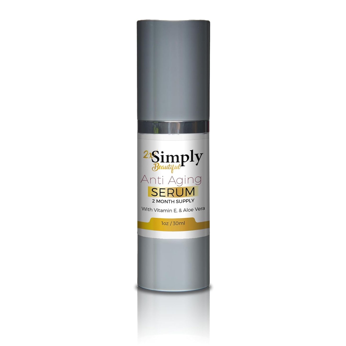 2x Simply Beautiful Anti Aging Serum 2 Month Supply - Help Smooth Skin Under & Around Eyes - Reduce Wrinkles Appearance - Anti Aging Eye Serum - Improve Puffy Bags & Dark Circles - Anti Aging Skincare