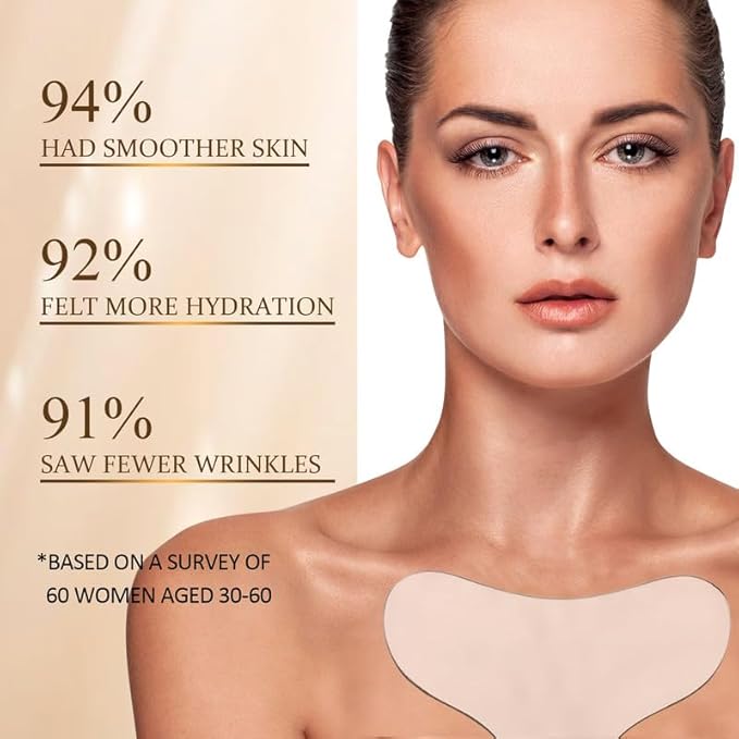 2 PACK - Chest Wrinkle Pads-Decollete Anti Wrinkle Chest Pads - Silicone Patches for Wrinkles - Reusable Wrinkle Pads for Chest 13