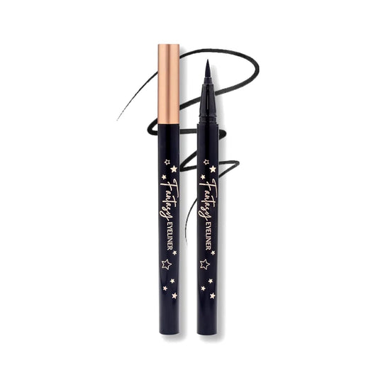 Beauty Fantasy Eyeliner Pen – Ultra-Fine Felt Tip, Waterproof & Smudge-Proof Liquid Eyeliner, 24H Long Wear, Jet Black, Quick-Drying, Cruelty-Free, 0.01 FL.OZ/0.4 ML