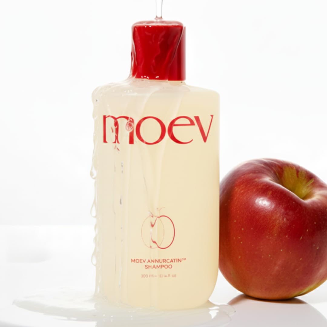 MOEV ANNURCATIN Shampoo and Treatment Mask Set | Korean Apple Hair Care for Strength and Volume in Thinning Hair