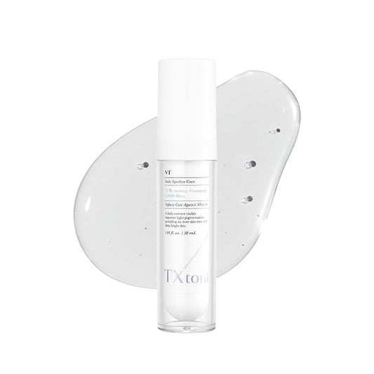 VT COSMETICS TX Toning Essence 1000 Shot, Tranexamic Acid Serum with Niacinamide, Glutathione for Radiant Glass Skin Face, Dark Spots, Acne Scar, Sensitive Skin Care, Korean Skincare, Fragrance-Free