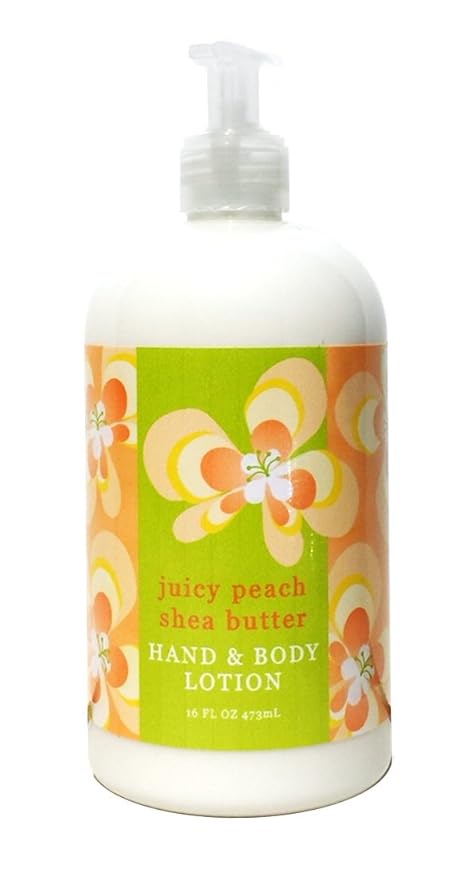 Greenwich Bay JUICY PEACH Shea Butter Hand & Body Lotion Enriched with Cocoa Butter 16 oz