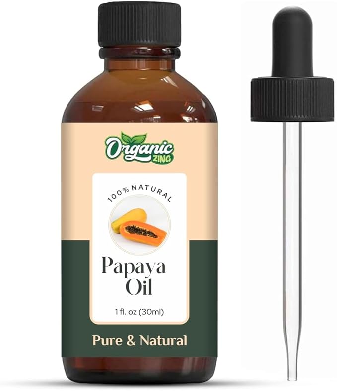 Papaya (Carica Papaya) Oil | Pure & Natural Carrier Oil for Massage, Skincare & Hair Care- 30ml/1.01fl oz