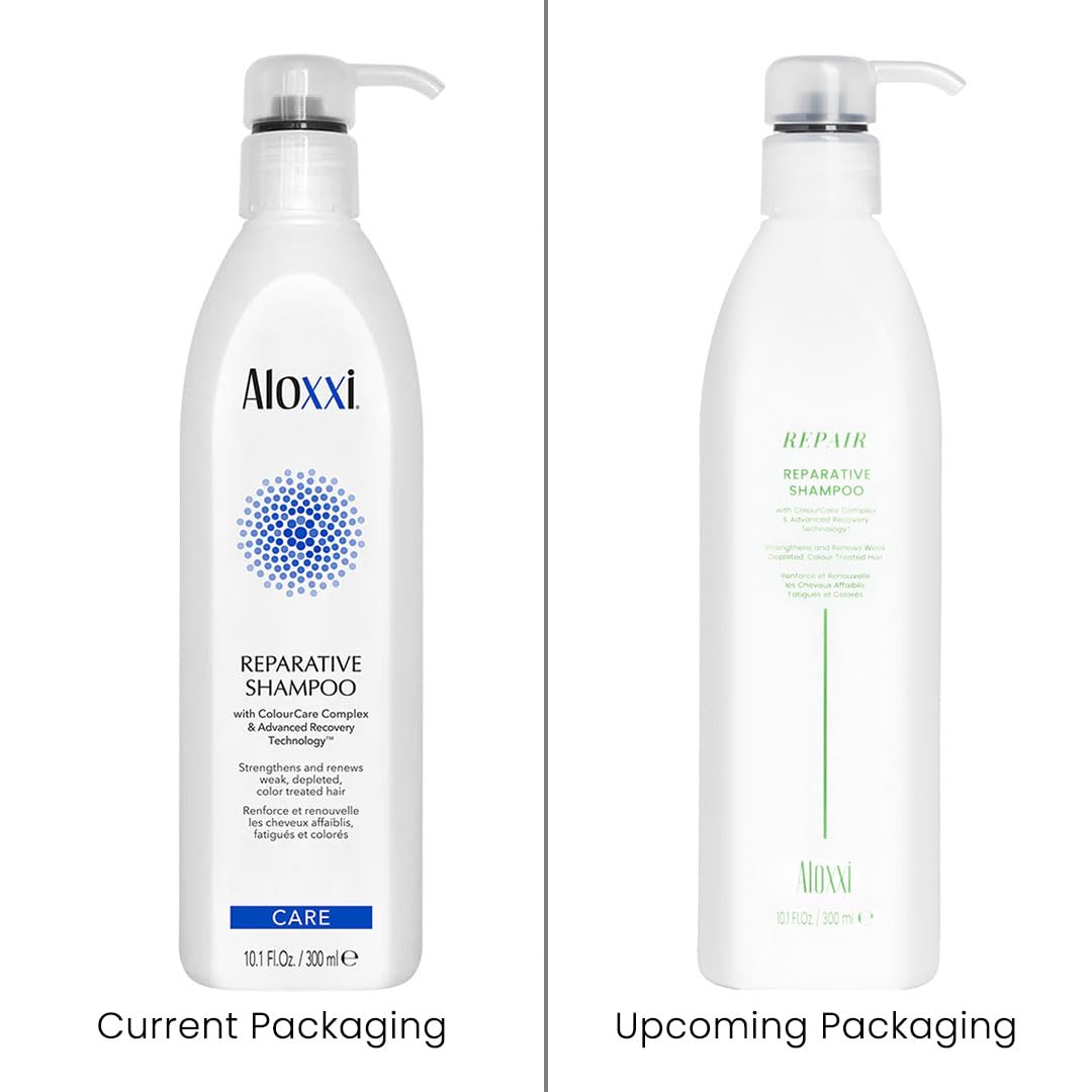 ALOXXI Reparative Hair Repair Shampoo for Damaged Hair with ColourCare Complex and Advanced Recovery Technology Cleanses Over-Processed Hair, 10.1 Fl Oz