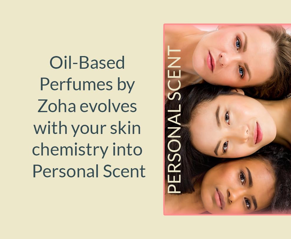 Zoha Amber Bloom - Amber Perfume for Women and Men, Alcohol Free Fragrance Oil Mist, Natural Clean Travel Size Parfum, 30ml Spray