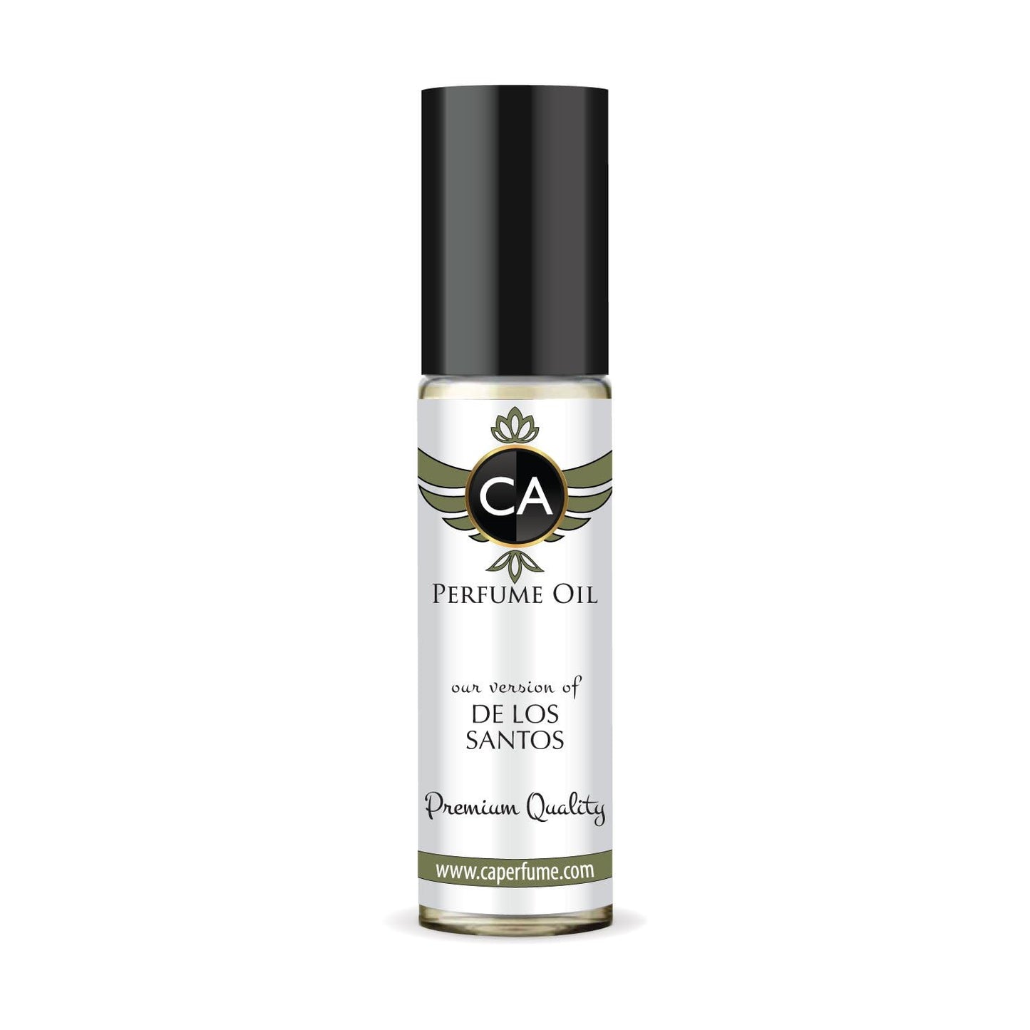 CA Perfume Impression of De Los Santos Unisex Fragrance Oil Floral Scent Long Lasting Perfumes for Women & Men Travel Size TSA Ready Mini Parfum Body Oil Roll-on 0.33 Fl Oz 10ml