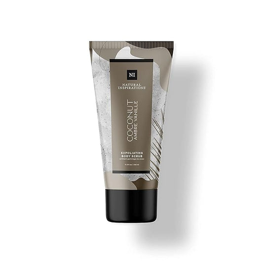 Natural Inspirations Coconut Ambre Vanille Exfoliating Face + Body Scrub 6oz
