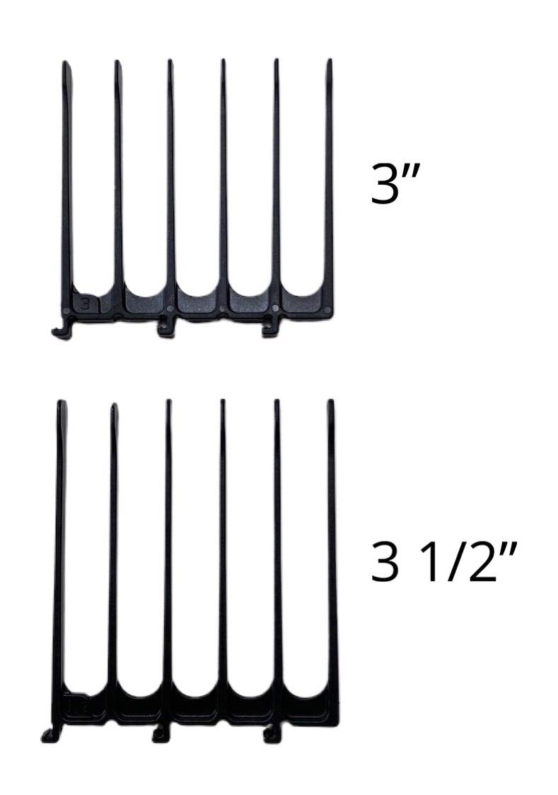 Scissor Clipper Over Comb - Barber Hair Cutting Tool with Jumbo Guide for DIY Home Haircuts (Black)