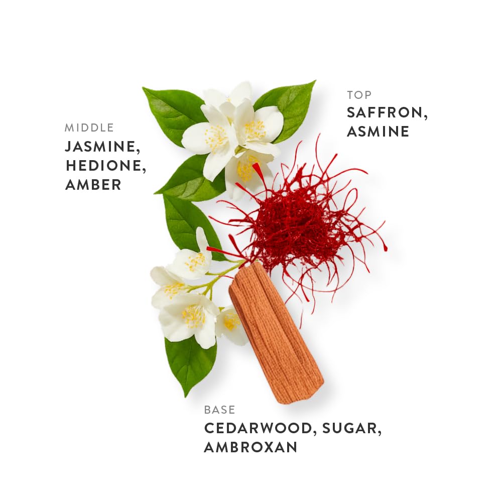 Amber Bourbon Eau de Parfum 0.34oz, Long Lasting Perfume Inspired by B.carat R.ouge 540, Oriental Floral Notes With Vanilla, Amber, Saffron, Cedarwood & Jasmine, Luxury Fragrance for Women & Men