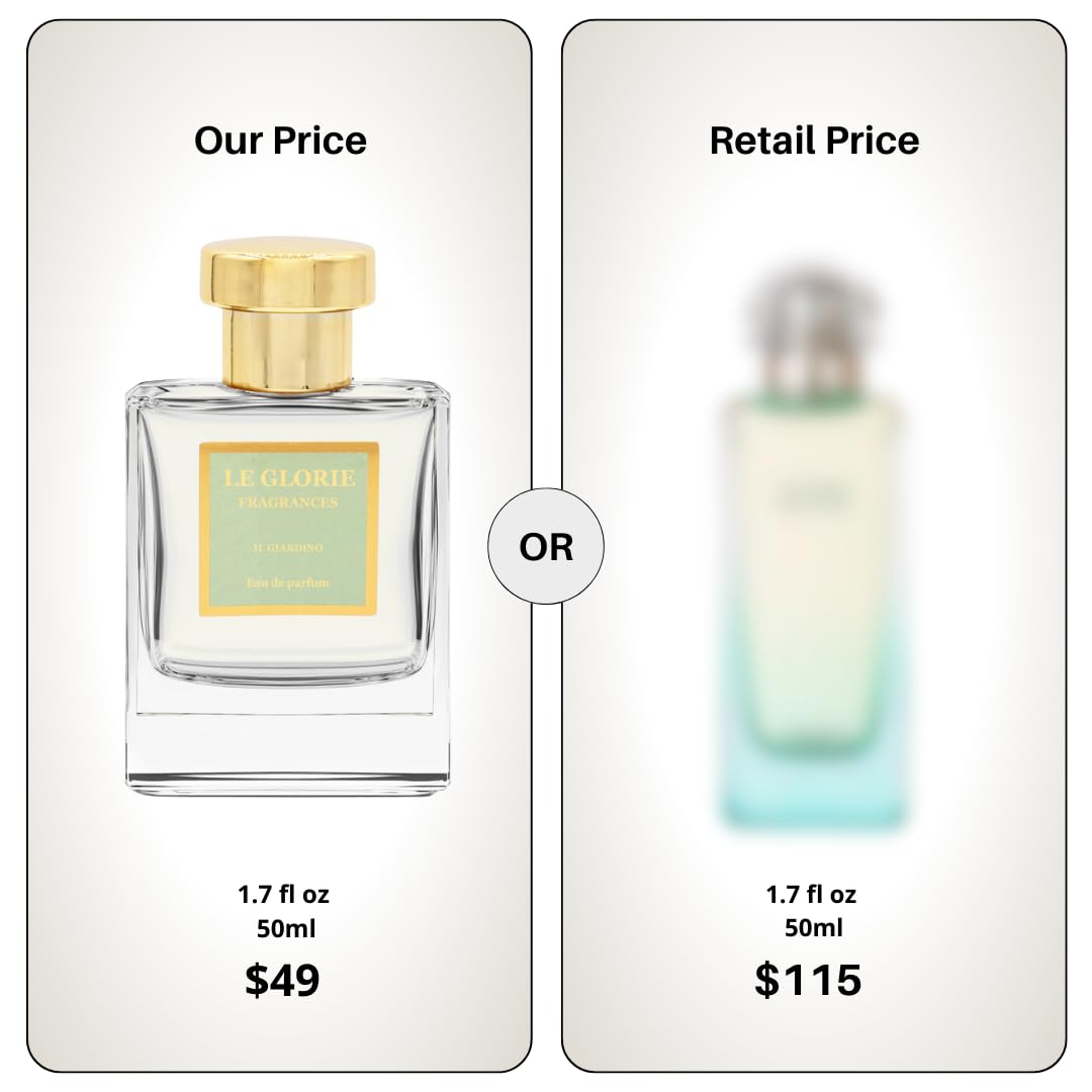 Inspired by He.rmes Un Jardin sur le Nil, Il Giardino EDP, Long Lasting 12-14 Hours Perfume Spray for Women, Unisex, All Skin Types - Cruelty Free - 0.33 oz 10ml