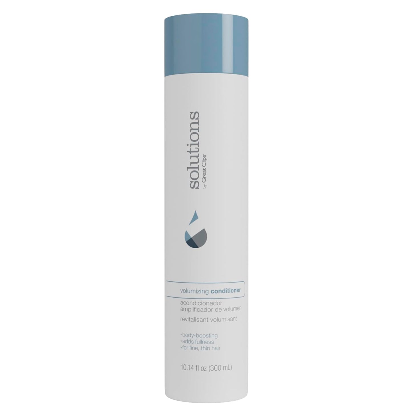 GREAT CLIPS Solutions Volumizing Conditioner, 10oz | Adds Volume, Thickness, & Shine | For Fine, Thin, & Oily Hair