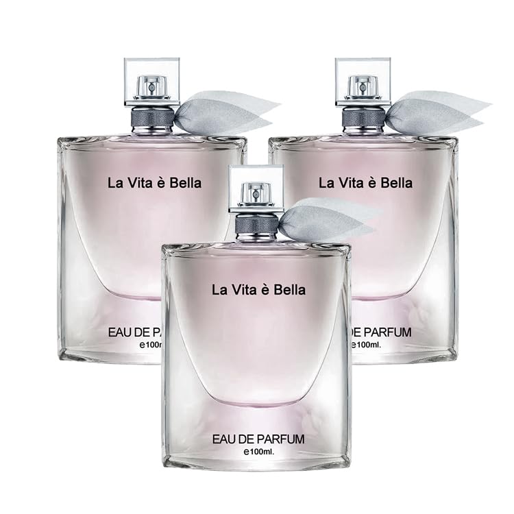Women Perfume La Vita e Bella Eau de Parfum Natural Spray Elegant Scent Fragrance for all Skin Types 3.3 Fluid Ounce