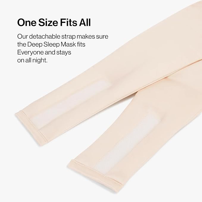 Dore & Rose Deep Sleep Mask Light Blocking, 23 Momme Mulberry Silk Eye Mask, Ultra Soft, Adjustable - Travel Sleeping Mask for Men & Women - Champagne