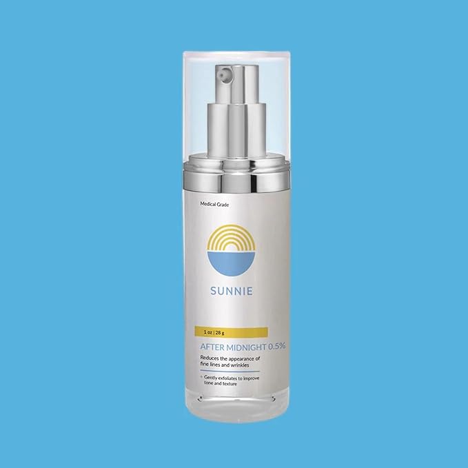 SUNNIE After Midnight 0.5% Retinol Night Cream, After Midnight Anti Aging Face Moisturizer, Restorative Night Cream, Reduce Fine Lines and Wrinkles (1 oz/28 g)