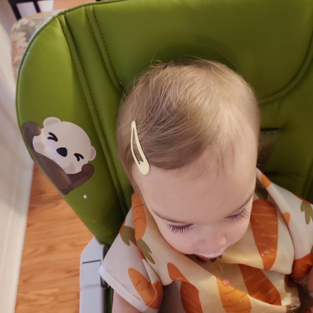 Colorful Snap Hair Clips, 14 Pack, Rainbow Colors, Teardrop Shape Metal No Slip Snap Hair Barrettes for Toddler, Premium Cute Colorful Kids Fine Hair Clips Accessories for Little Girls Women Teens