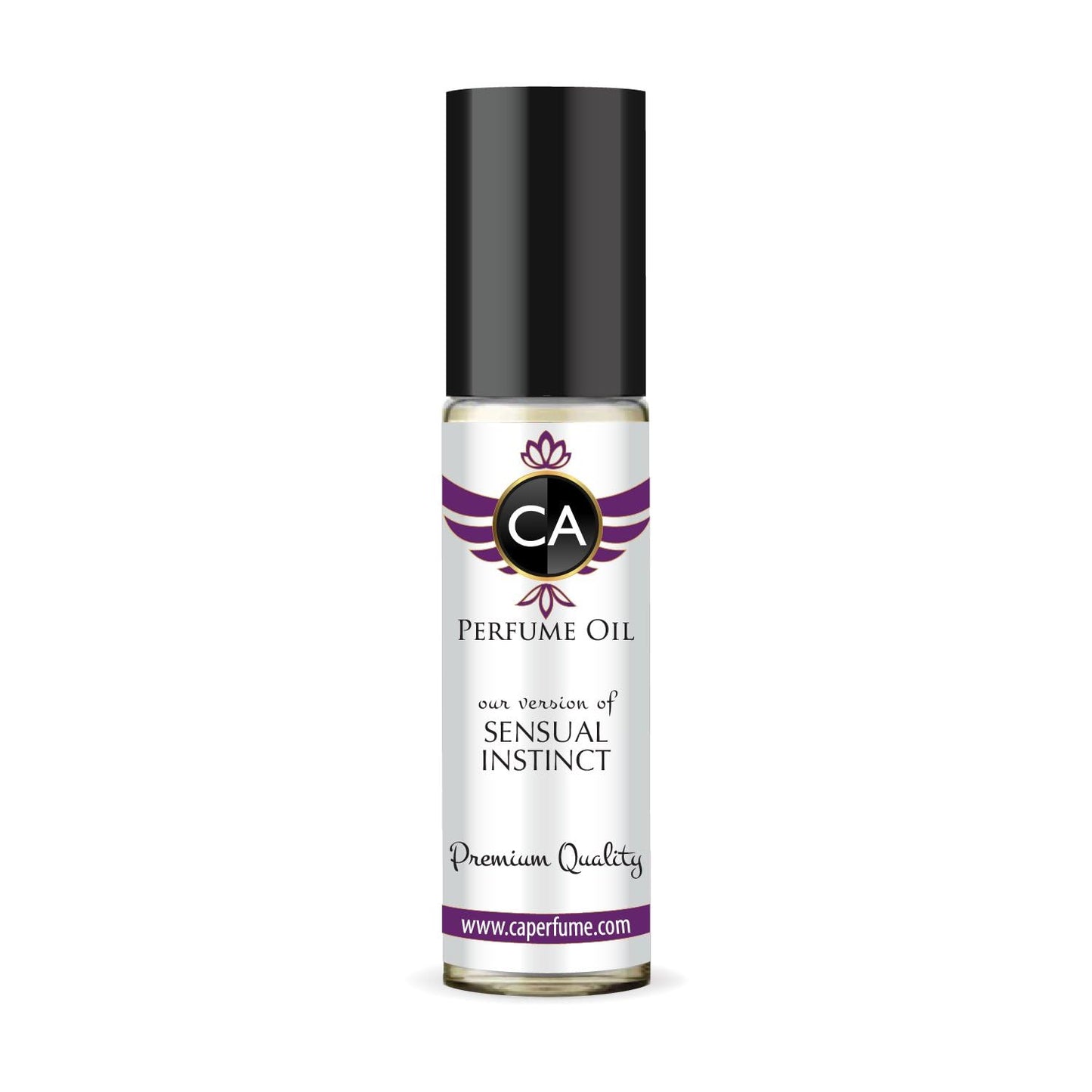 CA Perfume Impression of Sensual Instinct Unisex Fragrance Oil Amber Vanilla Scent Long Lasting Perfumes for Women & Men Travel Size TSA Ready Mini Parfum Body Oil Roll-on 0.33 Fl Oz 10ml
