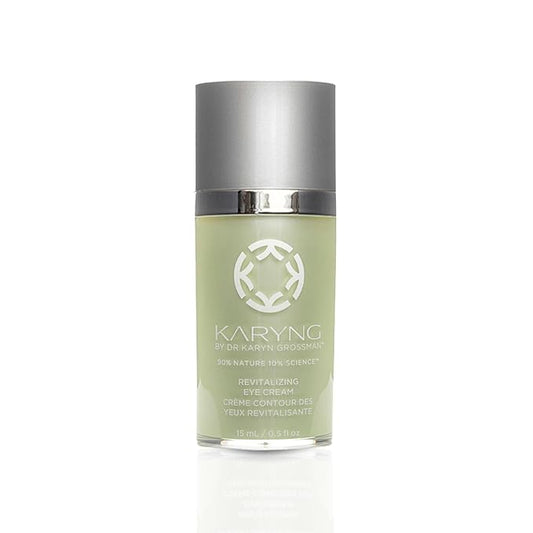 KARYNG Revitalizing Peptide Eye Cream, Organic Anti Aging Eye Cream, Targets Under Eye Puffiness, Fine Lines, Dry Skin and Dark Circles, Soothing Under Eye Treatment, 0.5oz