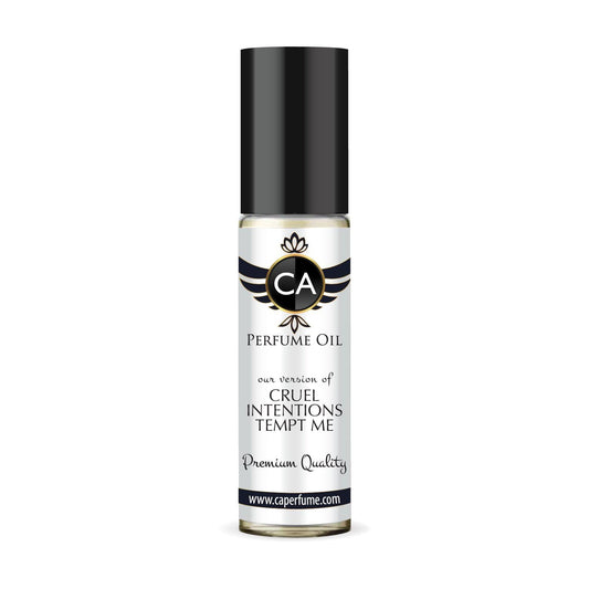 CA Perfume Impression of Cruel Intentions Tempt Me Unisex Fragrance Oil Amber Woody Scent Long Lasting Perfumes for Women & Men Travel Size TSA Ready Mini Parfum Body Oil Roll-on 0.33 Fl Oz 10ml