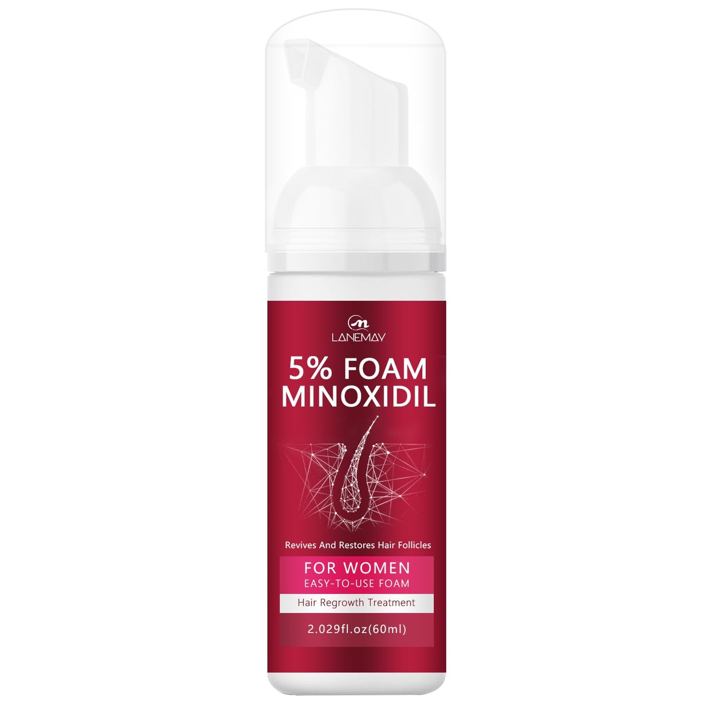 5% Minoxidil Hair Growth Foam - Men and Women Suitable for Hair Thinning Receding Hairline and Hair Loss to Hair Regrowth Get Thicker Fuller Hair for Women and Men